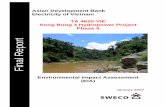 Environmental Impact Assessment: Song Bung 4 … · asian development bank electricity of vietnam ta 4625-vie song bung 4 hydropower project, phase ii final report environmental impact