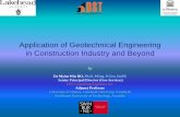 Application of Geotechnical Engineering in … 2011-Presentation.pdfLABORATORY TESTING •BULK DENSITY TEST •MOISTURE CONTENT TEST •ATTERBERG LIMIT TEST •PARTICLE - SIZE DISTRIBUTION
