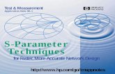 S-Parameter Techniques HP Application Note 95-1 ·  Test & Measurement H Application Note 95-1 S-Parameter Techniques for Faster, More Accurate Network Design