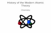 History of the Modern Atomic Theory - monroe.k12.ky.us Theory... · The Atomic Theory • What do we know ... Millikan’s Oil-Drop Experiment. ... he determine the atomic weight