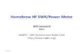 Homebrew HF SWR/Power Meter - na0tc.org HF SWR/Power Meter 5/4/2012. Theory ... Telepost LP-100A Digital Vector Wattmeter •Accuracy: •Same specs as Alpha 4520 •5% maximum •3%