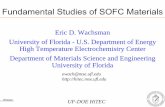 Fundamental Studiesof SOFC Materials - National … Library/Research/Coal...Fundamental Studies of SOFC Materials Eric D. Wachsman University of Florida - U.S. Department of Energy