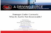 Damages Under Carmack: What Is And Is Not Recoverable? · Damages Under Carmack: What Is And Is Not Recoverable? Presented by: Scott W. McMickle McMickle, Kurey & Branch, LLP 200