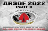 Part 2.pdf2015-01-22 · for the rewrite of USSOCOM Directive 525-8, Joint Special Operations Aviation Component, establishing the ARSOAC as an integral component within the mission
