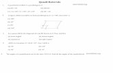 Quadrilaterals - E-worksheet · Show that each angles of a rectangle is a right angle. ... In figure diagonal AC of parallelogram ABCD bisects ∠Ashow that (i) ... BD = AD A C B