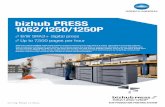 bizhub PRESS 1052/1250/1250P - KONICA MINOLTA … · 2013-11-04 · bizhub PRESS 1052/1250/1250P ... long-lasting parts and consumables ... Punch kit for FS-532 PK-522 Post inserter