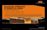 bizhub PRESS C1085/C1100 DATASHEET - MJ Flood … · 2018-02-19 · Konica Minolta’s flagship models for digital colour on-demand printing reliably deliver the higher level ...