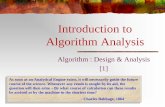 Introduction to Algorithm Analysis - Nanjing University · Introduction to Algorithm Analysis ... Introduction to the Design and Analysis of Algorithms M.H.Alsuwaiyel. Algorithms