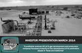 INVESTOR PRESENTATION MARCH 2014 - Empyrean information made available to you in connection with the presentation ... Japan, the Republic of South Africa, or the Republic of ... 3,512%