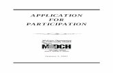 APPLICATION FOR PARTICIPATION - michigan.gov · MDCH SPECIALTY PRE-PAID HEALTH PLAN 2002 APPLICATION FOR PARTICIPATION Page 2 TABLE OF CONTENTS I. Introduction and Overview II. …