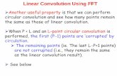 Linear Convolution Using FFT - Communications and ...dsp/dsp2014/slides/Course 08.pdfLinear Convolution Using FFT Another useful property is that we can perform circular convolution