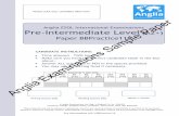 Anglia ESOL International Examinations Pre-Intermediate …angliaexercises.weebly.com/.../_6._pre-intermediate_bbpractice115.pdf · Marks Awarded Pre-Intermediate (A2+) BBPractice115