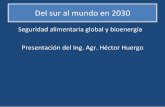 Seguridad alimentaria global y bioenergía Presentación del ... · Presentación del Ing. Agr. Héctor Huergo. ... •2012 200.000 •2015 230.000 Crecimiento más del 100% en diez