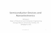 Semiconductor Devices and Nanoelectronics - qli/ECE584/Lecture 1 MOSFET and...Semiconductor Devices