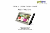 user Guide - Giiniigiinii.com/Resource_Center_files/GiiNii GN801W 8AW User GuideFinal.… · GiiNii 8” Digital Picture Frame GN-801W 3 3.4.2 Date and Time ...