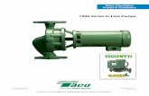 1900 Series In-Line Pumps - TACO - HVAC · Taco 1900 Series In-Line pumps are compact, energy efficient and can be installed anywhere in the piping layout. ... Curves & Parallel Pumping