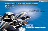 Metric Metals Reference Guide€¦ · METRIC SIZE Metric Metals Reference Guide Our entire Metric Metals Reference Guide may also be found on our website at or call us and we’ll
