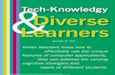 tech-Knowledgy diverse learners - DePaul Universitycondor.depaul.edu/ppereira/courses/geo/suh.pdf · diverse learners and others. ... ing and balancing characteristics such as transparency,