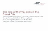 The role of thermal grids in the Smart City · The role of thermal grids in the Smart City ... Focus on energy and resulting carbon emissions ... 60 °C 130 °C ...