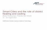 Smart Cities and the role of district heating and cooling Cities and... · Smart Cities and the role of district heating and cooling. District Heating Days, ... Focus on energy and