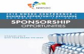 O CTO B E R 13 - 17, 2018 SPONSORSHIP - nmsdc.org€¦ · corporate executives, ... • Full-page color digital advertisement in the Conference Journal or print advertisement in the