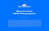 Business Whitepaper - downloads.skycoin.net · Updated versions of the White Paper ... 4chan, Facebook, Twitter REPO REPO REPO REPO ... The research and development for Skycoin would