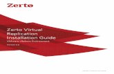 Zerto Virtual Replication Installation Guides3.amazonaws.com/zertodownload_docs/Latest/Zerto Virtual... · The VBA service runs on the same machine as the Zerto Virtual Manager service