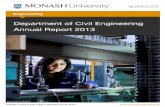 DEPARTMENT OF CIVIL ENGINEERING - Monash … · Engineering . Department of Civil Engineering Annual Report 2013 Australia China India Italy Malaysia South Africa .