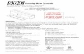 INSTALLATION INSTRUCTIONS EXIT CHECK … · installation instructions exit check ... r.h. doors place against door center punch on mark place against header 1/2” dia for wire