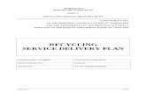 RECYCLING SERVICE DELIVERY PLAN - East Sussex · Contractor will make arrangements for the transportation of Recyclable ... LE16 7PS (B) Adcon MRF ... RECYCLING SERVICE DELIVERY PLAN
