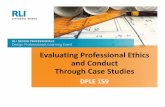 Evaluating Professional Ethics and Conduct Through .Evaluating Professional Ethics and Conduct ...