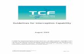 Guidelines for Interception Capability - Consumers - TCF · Guidelines for Interception Capability Page 6 of 21 (a) any Person who provides a Telecommunications Service to an end-user