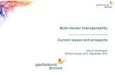 Multi-Vendor Interoperability Current issues and prospects. Multi-Vendor Interoperability... · Multi-Vendor Interoperability Julio E. Dominguez SGTech Europe 2015, September 2015