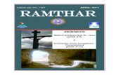 April 2017 Ramthar 1 - Mizoram Synod – Presbyterian … · 2017-06-08 · April 2017 Ramthar 3 Good ... Good Friday hman dànah hian hla-in, ... A dam lai khân ama tán hun a hman
