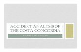 Accident Analysis of the Costa Concordia - MWFTR Cimoya_Accident Analysis of the Costa... · by: cimoya collins accident analysis of the costa concordia. eece692 system safety dr.charles