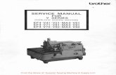 SERVICE MANUAL - Superior Sewing Machine & … EF4 and MA4 V...SERVICE MANUAL FOR V SERIES OVERLOCK SEWING MACHINE EF4-V41 • V51 • MA4-V61 EF4-V71 • V81 • MA4-V91 EF4-V72 •