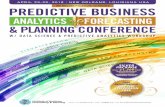 ANALYTICS FORECASTING & PLANNING CONFERENCE · PREDICTIVE BUSINESS & PLANNING CONFERENCE ... (Facebook etc.). In this workshop, ... Lifetime Value Brij Masand. Founder/CEO.