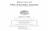 The Florida Senate - Online Sunshine · The Florida Senate (Includes listings for other legislative offices) ... General Counsel: Steve Kahn Administrative Assistant: Velma Carter