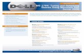 Dell Training Services MS 2784: Tuning and Optimizing ... · on systematic identification and optimization of database ... Instructor-led at customer ... Instructor-Led Training Includes:
