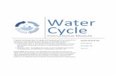 Instructional Module - University of North Carolina … 513_Water Cycle... · Proposal and project plan for design and development of an instructional module to teach ... learning
