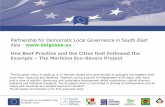 Partnership for Democratic Local Governance in South-East ... · 1111 Kupang Green and Clean in Kupang, Indonesia Aims and Results: The overall objective of the Eco-Savers project