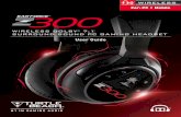 For: PC I Mobile 300 - Turtle Beach Corporation · 300 A B C E F D For our ... Important Safety Information ... Customize your audio with four equalizer settings including bass &