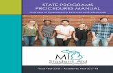 STATE PROGRAMS PROCEDURES MANUAL - …€¦ · 3 Table of Contents Michigan Department of Treasury – Student Financial Services Bureau..... 4