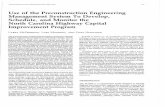 Use of the Preconstruction Engineering …onlinepubs.trb.org/Onlinepubs/trr/1990/1262/1262-016.pdfTRANSPORTATION RESEARCH RECORD 1262 131 Use of the Preconstruction Engineering Management