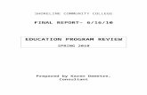 PROGRAM REVIEW REPORT – SPRING 2010 - …intranet.shoreline.edu/accreditation/Documents/Final... · Web viewFINAL REPORT– 6/16/10 EDUCATION PROGRAM REVIEW SPRING 2010 Prepared