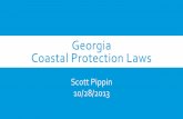 Georgia Coastal Protection Laws - Florida Sea Grant · Scott Pippin 10/28/2013 . GEORGIA’S BARRIER ISLANDS: The Georgia coast is made up of a complex system of barrier islands,