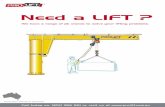 Slewing jib crane range brochure - ferret.com.au · assembly Of goods. Crane finish is available in painted or ... The MEISTER jib crane is designed for heavy lifting. able to ...