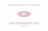 MEMORANDUM OF ASSOCIATION - Gurukul Kangri …gkv.ac.in/wp-content/uploads/2012/11/moa.pdf · MEMORANDUM OF ASSOCIATION ... Powers and Functions of the Academic Council 21 ... Bar