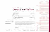in the clinic Acute Sinusitis - UNC School of Medicine reading... · in the clinic in the clinic Acute Sinusitis ... antibiotics for presumed acute bacterial sinusitis despite a high