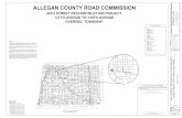 ALLEGAN COUNTY ROAD COMMISSION Board of … COUNTY ROAD COMMISSION 44TH STREET RECONSTRUCTION PROJECT 137TH AVENUE TO 139TH AVENUE OVERISEL TOWNSHIP INDEX OF PLANS 1 - COVER SHEET